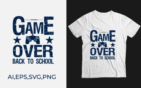Back to School Gaming T-shirt Graphics