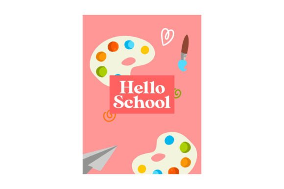 Back to School Pink Books Cover Craft: Graphics and Crafts for Real Publishing