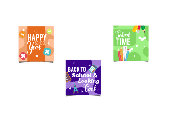 Back to School Social Media Post Bundle