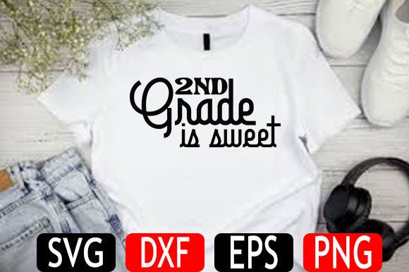 Back to School SVG Design, 2nd Grade is