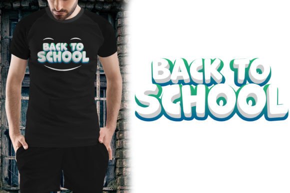 Back to School Vector T-shirt Design Graphics Freebies