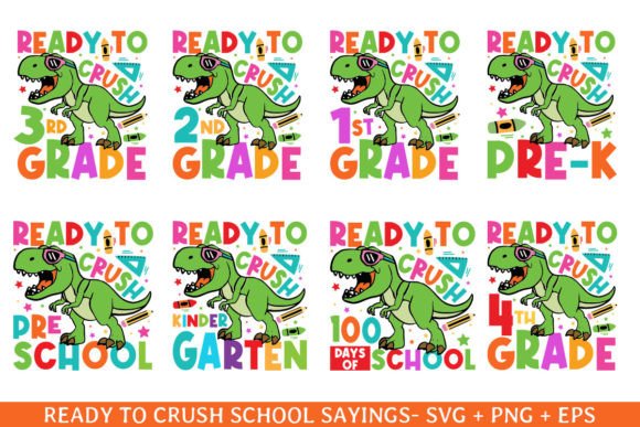 Crushed Back to School Svg Design Bundle: Graphics for Crafts and Small Business