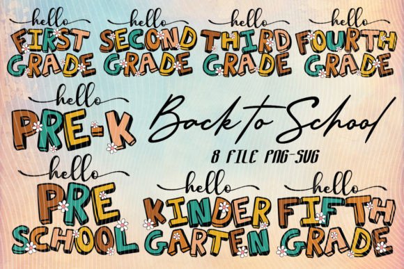 Hello School Back to School T-shirt SVG Graphics Crafts