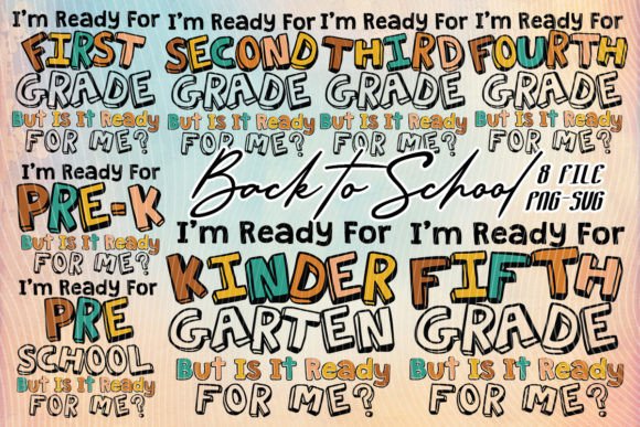 I m Ready for School Back to School Svg