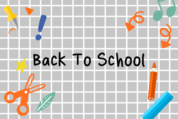 Notebooks Back to School Background Graphics