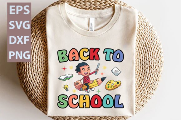 Retro Back to School SVG Design Graphics