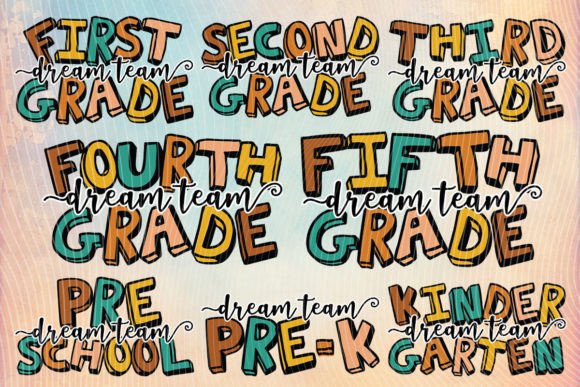 School Dream Team Back to School T-shirt Graphics & Crafts